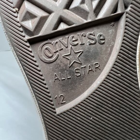 Converse x Comme Des Garcons Shoes Mens Size 12 Ivory High Top Chuck *AS IS READ - Picture 10 of 14